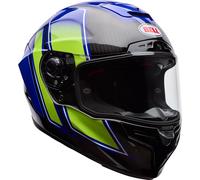 Bell Race Star DLX Flex Grid Elmetto, blu/giallo, Taglia L (59/60)
