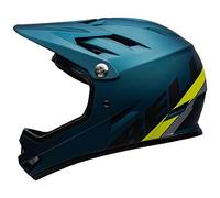BELL Sanction, Casco Unisex, Agility Matte Blue/Hi-Viz, S | 52-54cm