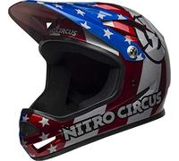 BELL Sanction, Casco Unisex, Nitro Circus Gloss Silver/Blue/Red, XS