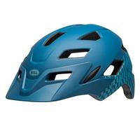 BELL Sidetrack Youth, Casco da Bicicletta Gioventù Unisex, Quadretti Blu Opaco, Taglia Unica