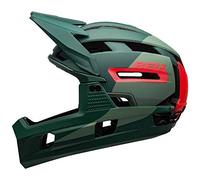 BELL Super Air, Casco Unisex, Matte/Gloss Green/Infrared, 55-59