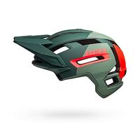 BELL Super Air, Casco Unisex, Matte/Gloss Green/Infrared, S