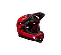 Bell super dh mips fasthouse casco con mento rimovibile rosso nero
