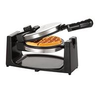 BELLA (13591) Classic Rotating Non-Stick Belgian Waffle Maker with Removeable Drip Tray & Folding Handle, Pro Black