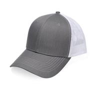 Bella Accessori Cappellino Baseball Uomo Donna, Cappello Trucker con Rete Traspirante, Regolabile Snapback, Cappello Sportivo Casual per Estate, Taglia Unica 55-60 cm - Grigio + Bianco
