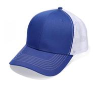 Bella Accessori Cappellino Baseball Uomo Donna, Cappello Trucker con Rete Traspirante, Regolabile Snapback, Cappello Sportivo Casual per Estate, Taglia Unica 55-60 cm - Blu + Bianco