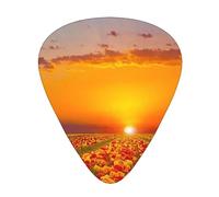 Bella alba con fiori plettri per chitarra con scatola organizer per chitarra plettri per chitarra 12 pezzi 3 spessore sottile medio pesante 0,46 0,71 0,96 mm plettri per chitarra acustica elettrica o