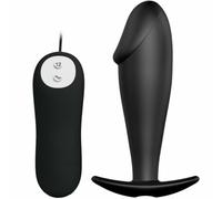 PRETTY LOVE - PLUG ANALE IN SILICONE FORMA DEL PENE E 12 MODALIT DI VIBRAZIONE N