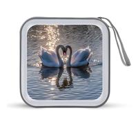 Bella Animal Swan CD Case Holder Portable 40 Capacità DVD Wallet Storage Organizer per Auto Viaggi, Stile:, Taglia unica