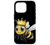 Bella ape con corona per gli amanti del miele e degli insetti Custodia per iPhone 16 Pro