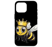 Bella ape con corona per gli amanti del miele e degli insetti Custodia per iPhone 16 Pro Max