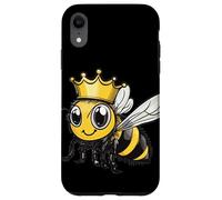 Bella ape con corona per gli amanti del miele e degli insetti Custodia per iPhone XR