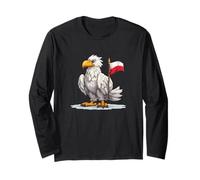 Bella Aquila Bianca patriottica con Colori polacchi Maglia a Manica