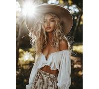 Bella arte del diamante della donna, kit di arte del diamante per adulti, artigianato per adulti principianti, ricamo a punto croce con gemme, kit per mosaico a punto croce, hobby per il tempo libero