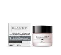 Bella Aurora B7 Crema anti-macchie e anti-età da notte, rinnova la pelle durante il sonno, riduce macchie e rughe, migliora la compattezza e la luminosità, trattamento viso notturno, 50 ml