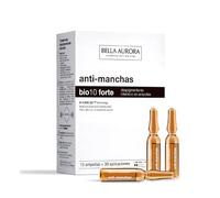 Bella Aurora - PigmentStop Bio10 Forte Siero Intensivo Anti-Macchie in Fiale 15x2 ml, Siero Depigmentante per Macchie Scure sul Viso, Dermatologicamente Testato