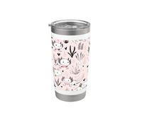 Bella Axolotl Pink Pattern Cute Axolotls Bicchiere termico in acciaio inox doppia parete