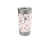 Bella Axolotl Pink Pattern Cute Axolotls Bicchiere termico in acciaio inox doppia parete