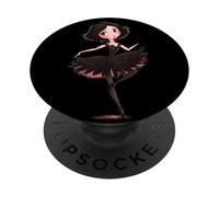 Bella ballerina gotica cerca gli amanti della danza oscura PopSockets PopGrip Adesivo
