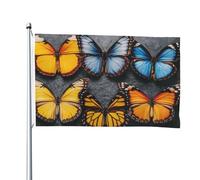 Bella bandiera a farfalla su entrambi i lati, 1,2 x 1,8 m, resistente, per esterni e giardino, perfetta per camera da letto e giardino