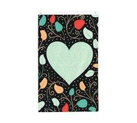 Bella bandiera a forma di cuore 3 x 5 m verticale doppia bandiera da giardino esterna bandiera cortile casa divertente festa banner segno decorazione casa bandiere giardino per poster da appendere