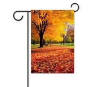Bella bandiera colorata autunnale del parco 30,5 x 45,7 cm bandiere per esterni divertente bandiera per feste banner stampato su entrambi i lati bandiere da giardino benvenuto fuori cortile bandiera