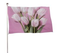 Bella bandiera floreale 61 x 88,9 cm, stampa su entrambi i lati, bandiera decorativa da giardino, non sbiadisce, con occhielli in ottone da appendere, sfondo fotografico per interni ed esterni