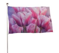 Bella bandiera floreale 61 x 88,9 cm, stampa su entrambi i lati, bandiera decorativa da giardino, non sbiadisce, con occhielli in ottone da appendere, sfondo fotografico per interni ed esterni
