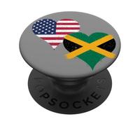 Bella Bandiera Giamaica Stati Uniti per Giamaicano Americano PopSockets PopGrip Adesivo