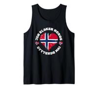 Bella Bandiera Norvegese per Syttende Mai o Giorno Norvegia Canotta