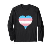 Bella Bandiera Trans Orgoglio per Mese Orgoglio LGBTQ Maglia a Manica