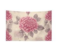 Bella bandiera vintage con 4 occhielli, bandiere su un lato in poliestere resistente, striscioni resistenti alle intemperie per dormitori, feste, riprese, festival, decorazione 119,4 x 178 cm