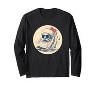 Bella Barca a Vela con Babbo Natale Costume per Il Marinaio di Natale Maglia a Manica