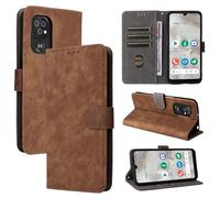 BELLA BEAR Cover Doro 8100/Doro 8200, [Tecnologia di Blocco RFID] Custodia per Doro 8100/Doro 8200, Custodia Doro 8100/Doro 8200 con [Supporto Scheda] [Funzione Kickstand]-Marrone