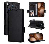 BELLA BEAR Custodia per OPPO Find X9 Ultra, Cover per Cavalletto, Portafoglio con Magnetico, Custodia protettiva antiurto per OPPO Find X9 Ultra-Nero