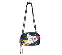 Bella Bianco Astronauta Pianeta Cross Body Bag Uomini Bellezza con Slot per Carte di Credito Piccole Borse Nere Camminare il cane bolsa de mano para mujer