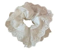 Bella Bianco Pizzo Capelli Scrunchies Grande Coda di Cavallo Titolare Dei Capelli Corda Morbida E Confortevole Decoratopm Per La Signora
