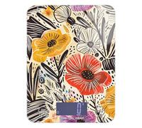 Bella bilancia portatile per alimenti con fiori estivi, 5 kg/5 g, bilancia digitale con 4 unità per cuocere la perdita di peso e fare sapone (batterie non incluse)