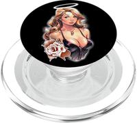 Bella Bionda Angelo Pin-Up Ragazza x Rose Vintage PopSockets PopGrip per MagSafe