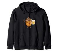 Bella Birra Autunnale con ghianda per Gli Amanti dell'Autunno Felpa con Cappuccio