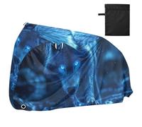 Bella Blue Wolf impermeabile Outdoor Bike Cover con fori di bloccaggio Indoor Outdoor Storage Road Bike Cover Adatto per la maggior parte accessori para