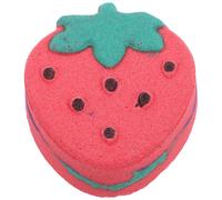 Bella bomba da bagno a forma di fragola Palla da bagno schiumogena ricca