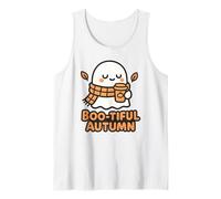 Bella Boo-Tiful Autunno Carino Fantasma Autunno Halloween Graphic Canotta