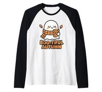 Bella Boo-Tiful Autunno Carino Fantasma Autunno Halloween Graphic Maglia con Maniche Raglan