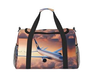 Bella borsa a mano per aerei Sky Airplane Weekender, per donne e uomini, perfetta per frequent flyer, Nero , Taglia unica