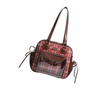 Bella borsa a tema traslucida sotto le ascelle con manico rinforzato borsa a tracolla accessorio alla moda per gli appassionati di cultura Otaku borsa per ragazze dolci, Colore: caramello., Medium