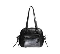 Bella borsa a tema traslucida sotto le ascelle con manico rinforzato borsa a tracolla accessorio alla moda per gli appassionati di cultura Otaku borsa per ragazze dolci, Nero , Medium