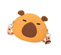 Bella borsa a tracolla in silicone borsa a tracolla per bambini cartoni animati accessori borse per adolescenti e amanti degli animali borsa animale cartone animato, D, One Size