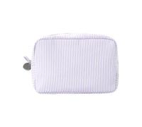 Bella borsa cosmetica a righe borsa da toilette borsa portatile per cosmetici estetici organizzatori per la cura della pelle organizzatori per la cura della pelle per le donne, A