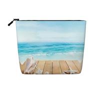 Bella borsa cosmetica a strato singolo con mongolfiera, borsa da viaggio adatta per viaggi di lavoro e uso quotidiano., Stella marina, taglia unica